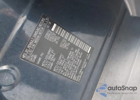 2015 Nissan Rogue Sv z USA, uszkodzony, nr VIN KNMAT2MT2FP539831